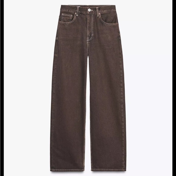 Zara Women's Brown Jeans - Picture 2 of 3